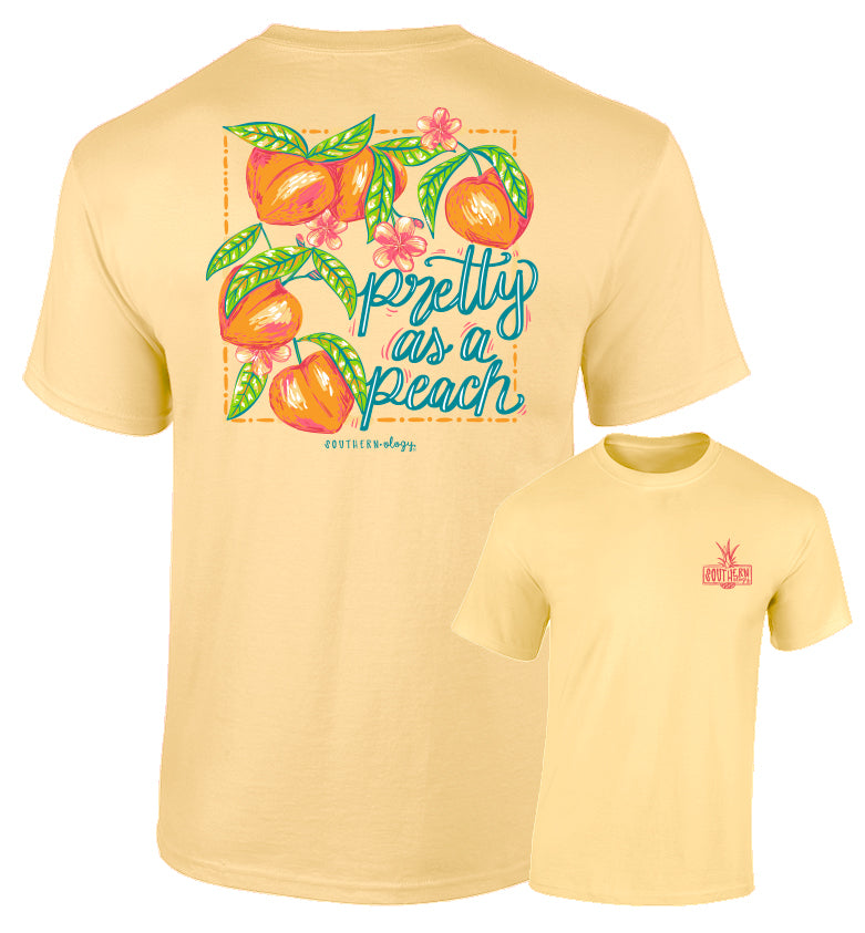 Southernology - Pretty As A Peach Tee Shirt (Lead Time 2 Weeks)