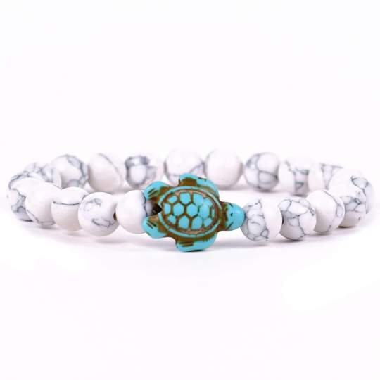The Journey Bracelet Color White Howlite by Wildlife Collections