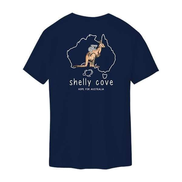 Australia Navy Tee- Shelly Cove