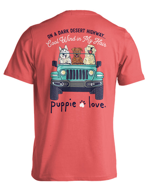 Wind In My Hair Pup Short Sleeve By Puppie Love (Pre-Order 2-3 Weeks)