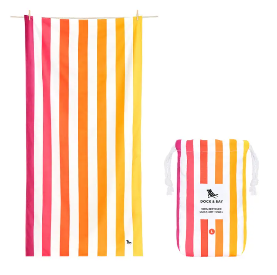 Dock & Bay Quick Dry Towel - Peach Sunrise