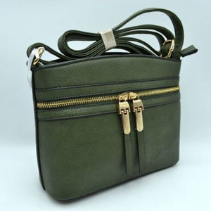 Olive  Zipper Crossbody