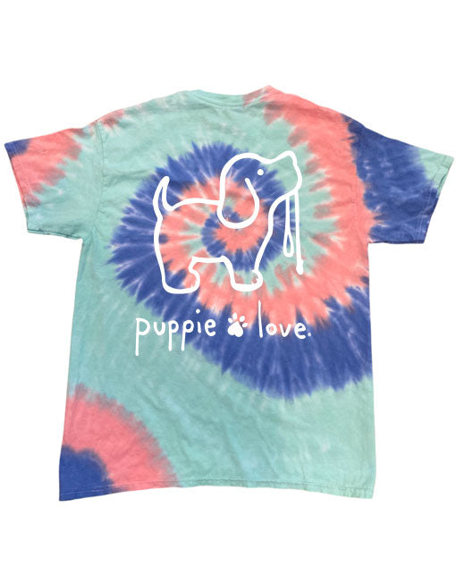 Taffy Tie Dye Pup Short Sleeve By Puppie Love (Pre-Order 2-3 Weeks)
